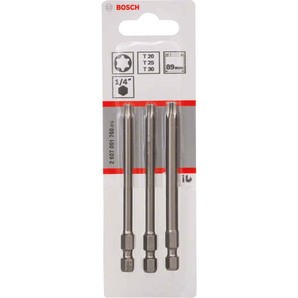 Набор бит Bosch Extra Hard T20/25/30, 89 мм