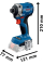 Аккумуляторный винтоверт Bosch Professional GDR 18V-215, каркас в L-BOXX