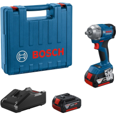 Аккумуляторный гайковерт Bosch GDS 18V-350 Professional, 2x4.0 Ah, з/у GAL 18V-20, L-Case