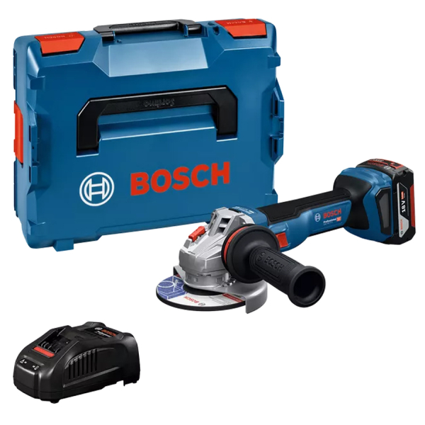 Аккумуляторная болгарка Bosch GWS 18V-11 S Professional, 1x5.0 Ah, з/п, в кейсі L-BOXX 136