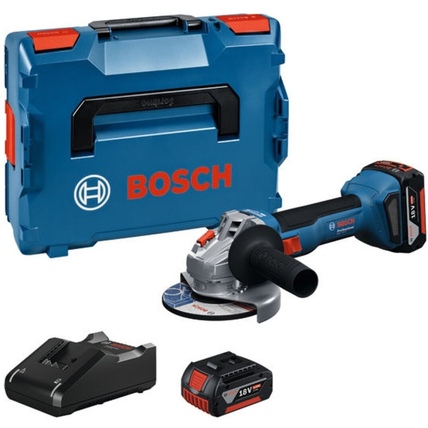 Акумуляторна болгарка Bosch GWS 18V-8 Professional, 2x5.0 Ah, з/п, в кейсі L-BOXX 136