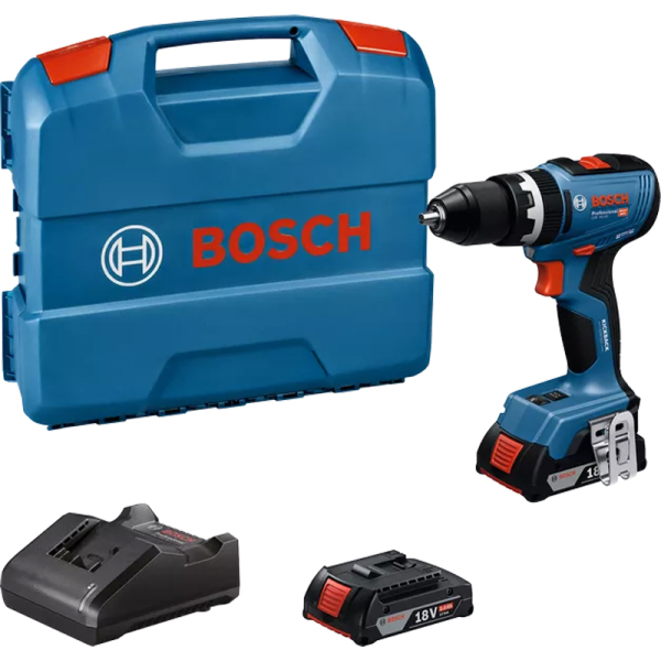 Акумуляторний ударний шуруповерт Bosch GSB 18V-65 Professional, 2x2.0 Ah, з/п, в кейсі