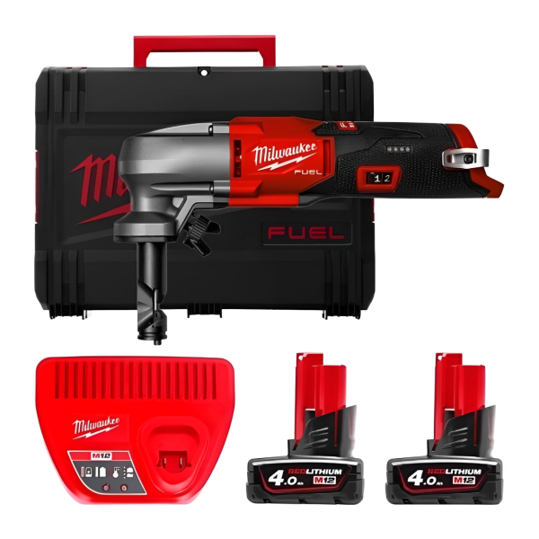 Аккумуляторные ножницы по металлу Milwaukee M12 FNB16-402X, 2хМ12 В4, з/у С12 С, в кейсе