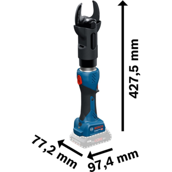 Аккумуляторный гидравлический кабельный резак Bosch GKH 18V-50, каркас, в XL-BOXX
