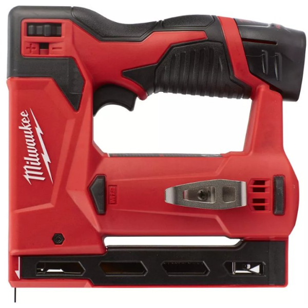 Аккумуляторный степлер Milwaukee M12 BST-202X, 2 акб М12 B2, з/у С12, HD кейс