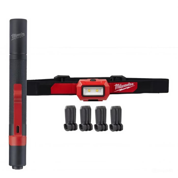 Набор светодиодных фонарей Milwaukee HL2IPL-LED ALKALINE POWER PACK