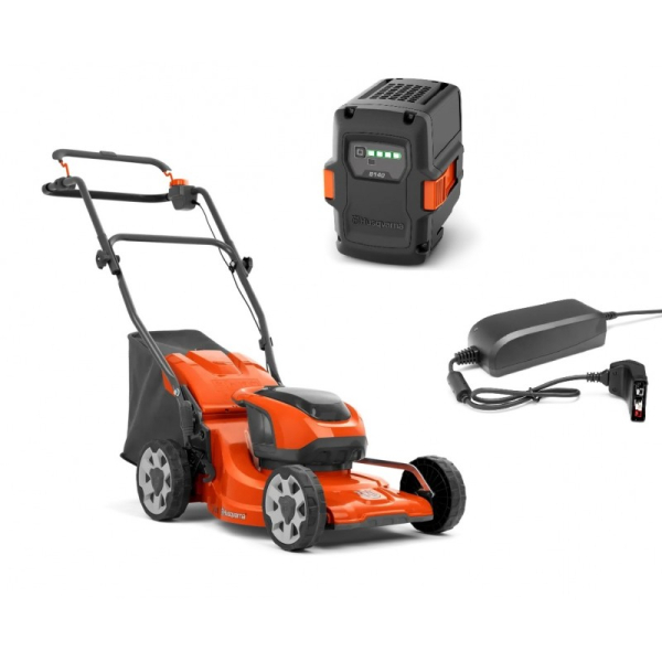 Аккумуляторная газонокосилка Husqvarna LC 137I KIT, 1x4.0Ah, з/у