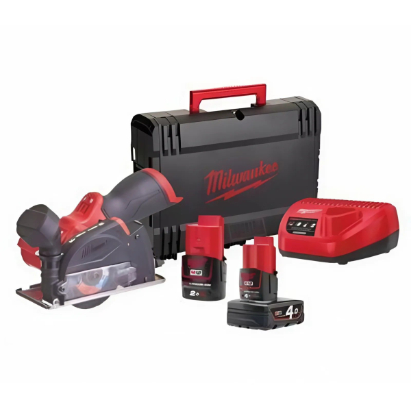 Акумуляторна відрізна машина Milwaukee M12 FCOT-422X, акб М12 В2, акб М12 В4, з/п С12 С, HD кейс