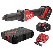 Аккумуляторная прямая шлифмашина Milwaukee M18 FDGRB-502X, 2xМ18 В5, з/п М12-М18 FC, HD кейс