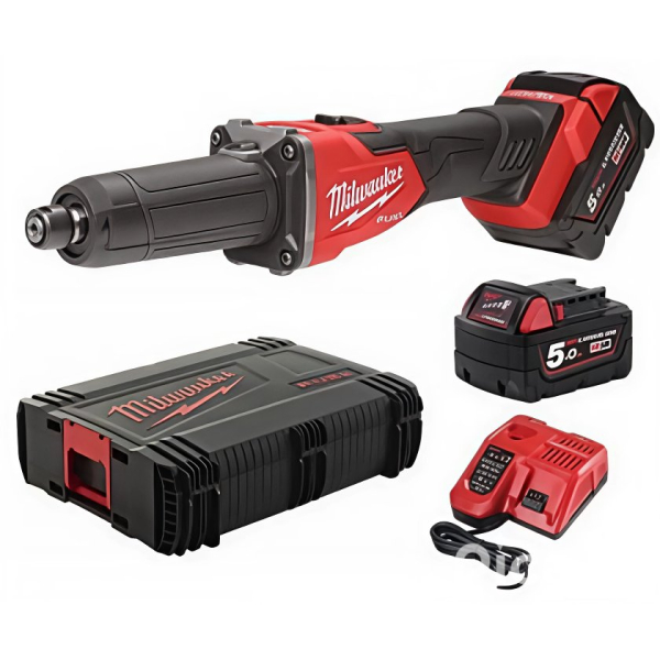 Аккумуляторная прямая шлифмашина Milwaukee M18 FDGRB-502X, 2xМ18 В5, з/п М12-М18 FC, HD кейс