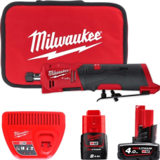 Акумуляторна пряма шліфмашина Milwaukee M12 FDGS-422B, 1xМ12 В4, 1xМ12 В2, з/у С12 С, в сумке