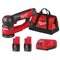 Аккумуляторная эксцентриковая шлифмашина Milwaukee M12 FSDR75-202B, 2xМ12 В2, з/у С12 С, в сумке