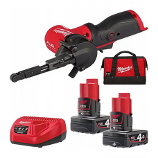 Аккумуляторная ленточная шлифмашина Milwaukee M12 FBFL10-402B, 2xM12 B4, з/у C12 C, в сумке
