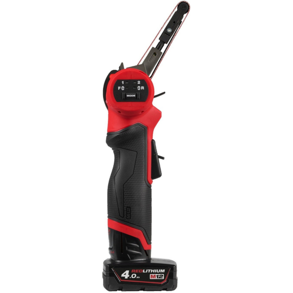 Акумуляторна стрічкова шліфмашина Milwaukee M12 FBFL10-402B, 2xM12 B4, з/п C12 C, в сумці