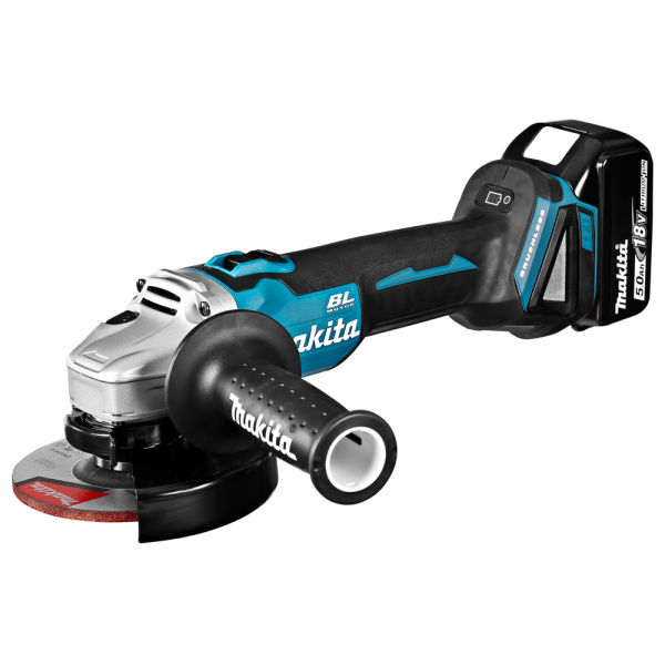 Аккумуляторная болгарка Makita DGA504RT, 1x5.0 Ah, з/у DC18RC