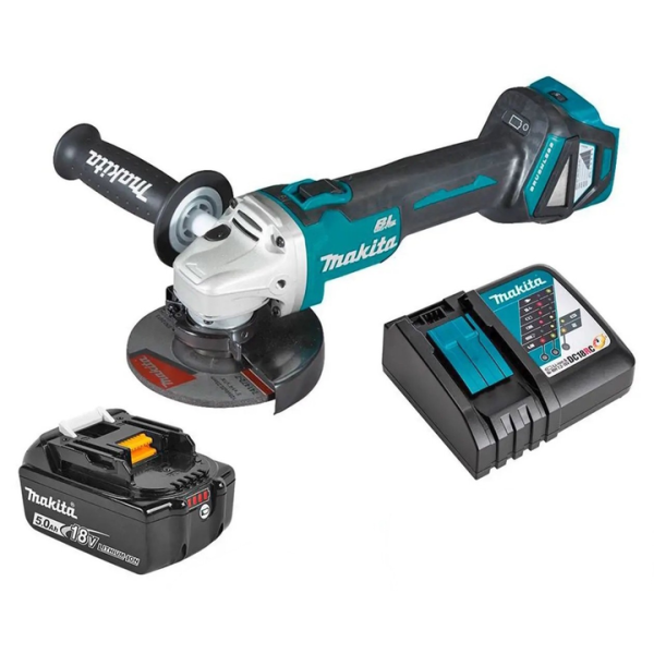 Аккумуляторная болгарка Makita DGA511RT, 1x5.0 Ah, з/у DC18RC
