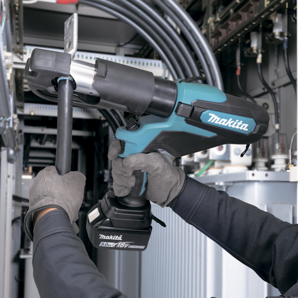 Аккумуляторный обжимной пресс кабеля Makita DTC302ZK, каркас, кейс