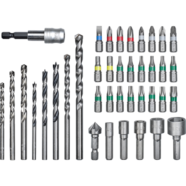 Набор бит и сверл HSS KWB в L-Box, 39 шт