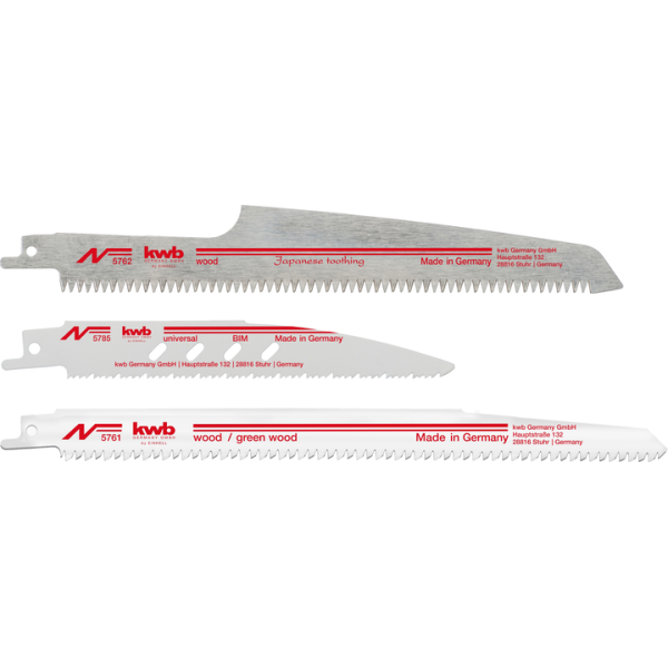 Набор полотен KWB by Einhell для сабельной пилы Akku Top, 3 шт