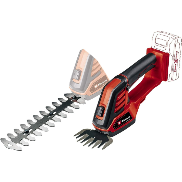 Аккумуляторные ножницы для травы и кустов Einhell GE-CG 18/100 Li T, 1x2.5 Ah, з/у