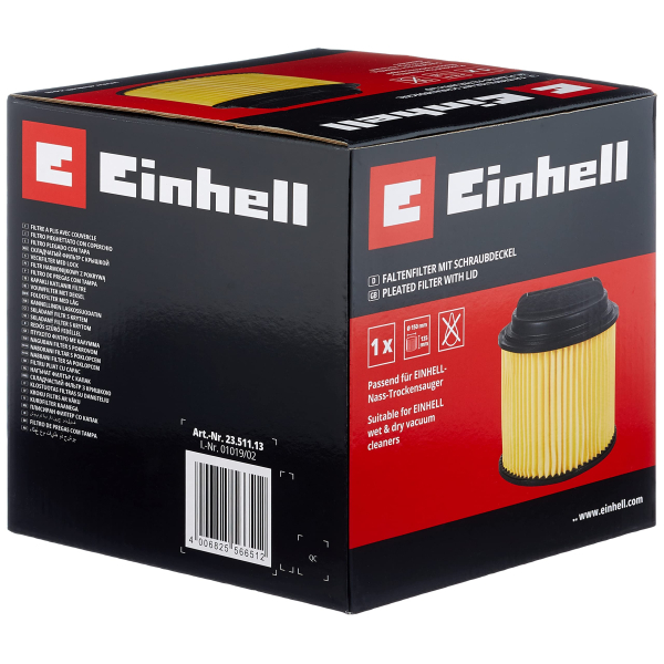 Фільтр гофрований Einhell до пилососів 20-30 л