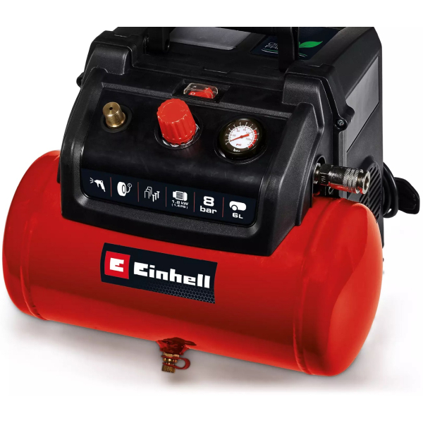 Компрессор безмасляный Einhell TC-AC 190/6/8 OF Set с набором аксессуаров