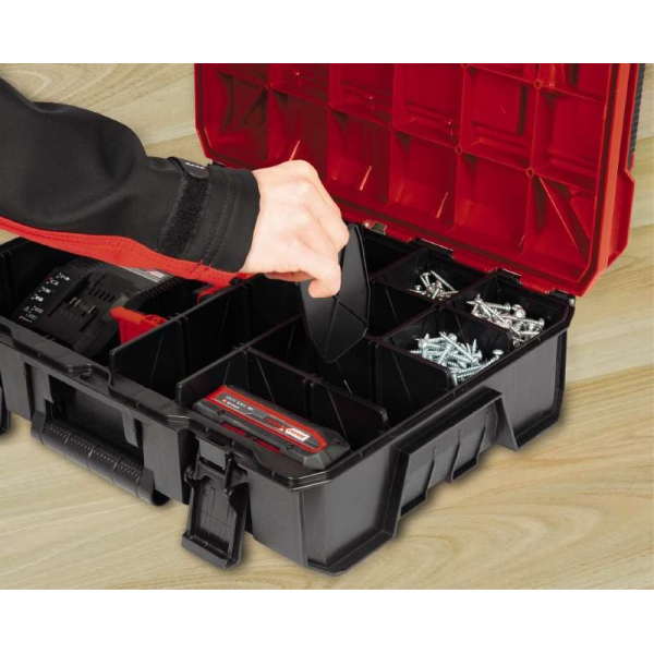 Пластиковый кейс Einhell E-Case S-F + 9 разделителей