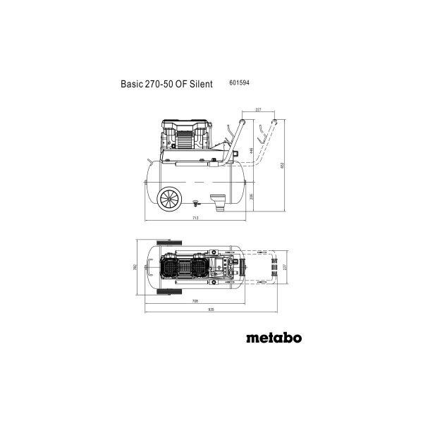 Компресор Metabo Basic 270-50 OF Silent