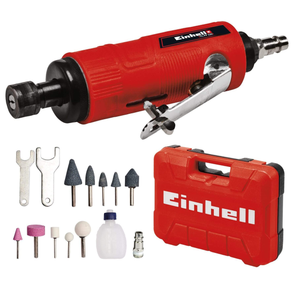 Гравер пневматичний прямий Einhell TC-PP 220 з аксесуарами в кейсі