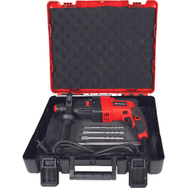 Перфоратор Einhell TC-RH 620 4F Kit, кейс, 3 бура и плоское зубило