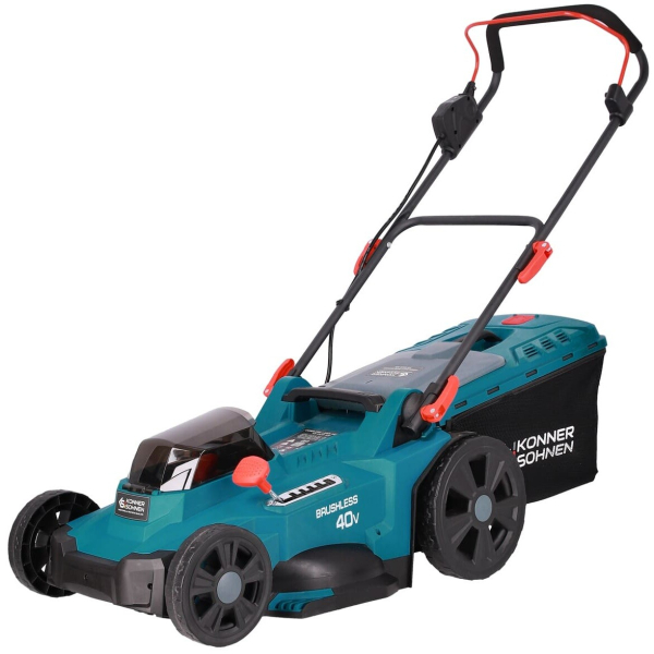 Аккумуляторная газонокосилка Konner&Sohnen KS 43LM-40V Set, 2x4.0Ah, з/у