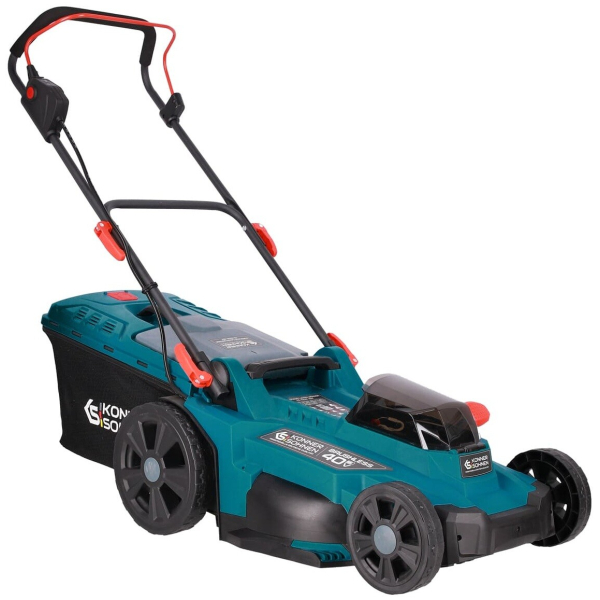 Аккумуляторная газонокосилка Konner&Sohnen KS 43LM-40V Set, 2x4.0Ah, з/у