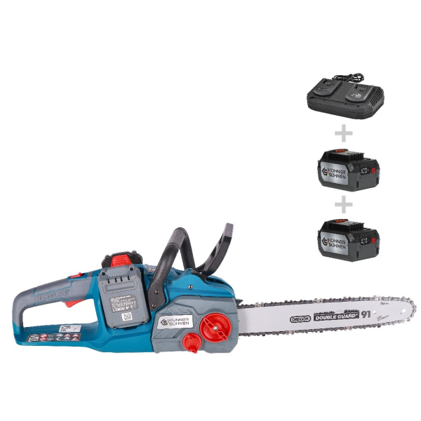 Аккумуляторная пила Konner&Sohnen KS CS40V-14 Set, 2×20 V 4.0 Ah, з/у