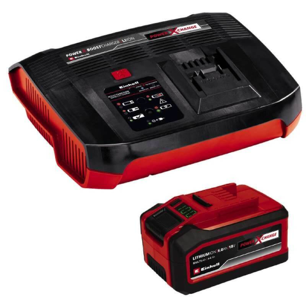 Набір з акумулятора та зарядного пристрою Einhell 18V 4-6 Ah & 6A Boostcharger PXC Starter Kit