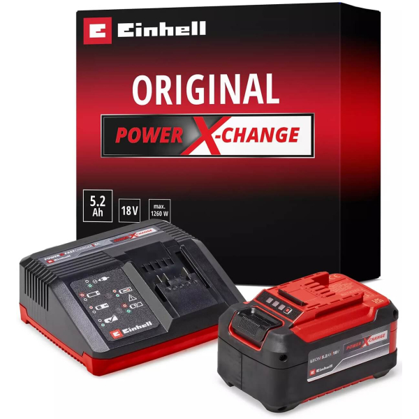 Набор из аккумулятора и зарядного устройства Einhell 18V 5.2 Ah, 4A Fastcharger PXC Starter Kit