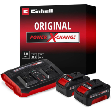 Набор из аккумуляторов и зарядного устройства Einhell 2x18V 4.0 Ah & 3А Twincharger PXC Starter Kit
