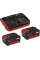 Набор из аккумуляторов и зарядного устройства Einhell 2x18V 3.0Ah, 3А Twincharger PXC Starter Kit