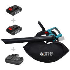 Аккумуляторная воздуходувка Konner&Sohnen KS LBV-40V set с 2 акб 20V 4Ah и з/у