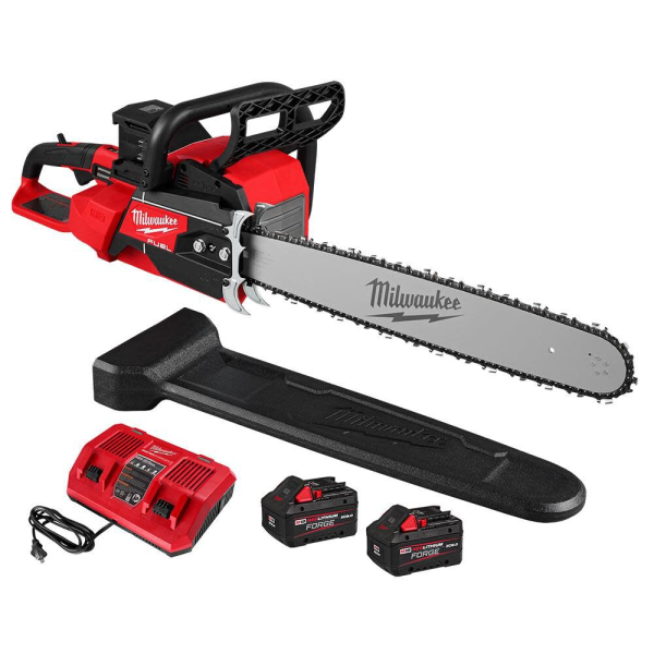 Аккумуляторная цепная пила Milwaukee M18 F2CHS50-802, 2×18 V 8.0 Ah, з/у
