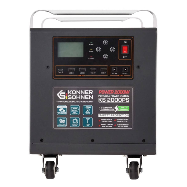 Зарядная станция Konner&Sohnen KS 2000PS, 1792 Вт/час, 2000 Вт