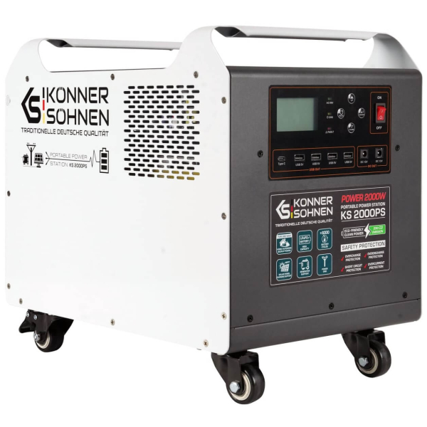 Зарядная станция Konner&Sohnen KS 2000PS, 1792 Вт/час, 2000 Вт