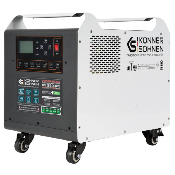 Зарядна станція Konner&Sohnen KS 2500PS, 2560 Вт/год, 2500 Вт