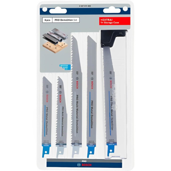 Набор пильных полотен Bosch PRO Demolition Blade Set, 6 шт