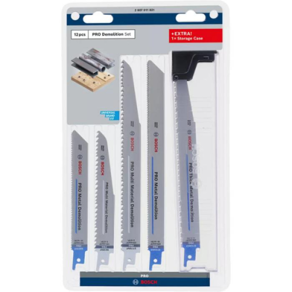 Набор пильных полотен Bosch PRO Demolition Blade Set, 12 шт