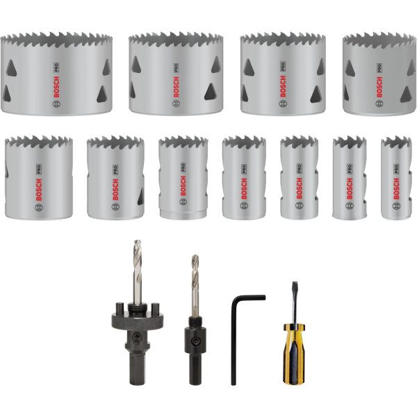 Набір коронок Bosch PRO Multi Material, 17 шт