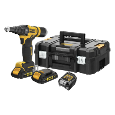 Заклепщик аккумуляторный DeWALT DCF403D2GT, 2х2.0Ah, з/у, кейс TSTAK