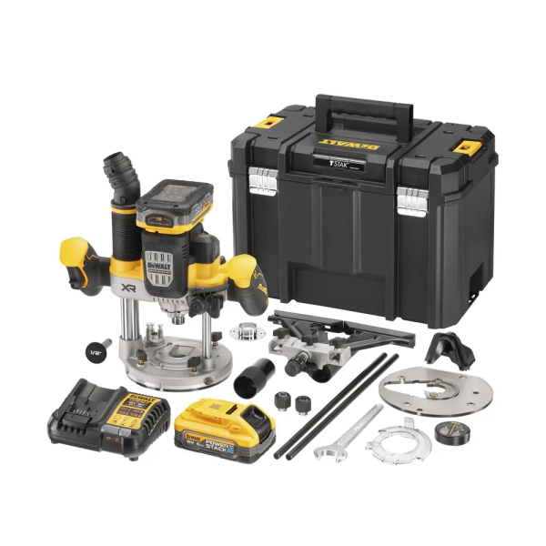 Аккумуляторный фрезер DeWalt DCW620H2, 2x5.0Ah, з/у, кейс TSTAK