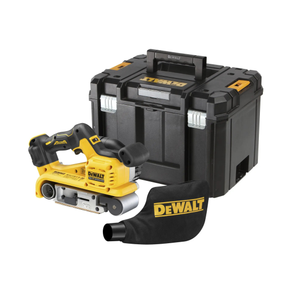 Акумуляторна стрічкова шліфмашина DeWALT DCW220NT, каркас, кейс TSTAK