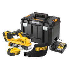 Аккумуляторная ленточная шлифмашина DeWALT DCW220P2, 2x5.0Ah, з/у, кейс TSTAK