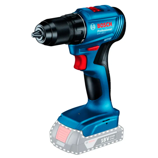 Набір акумуляторних інструментів Bosch Professional GSR 185-LI, GWS 180-Li, GBH 180-Li, 2x4.0Ah, з/п, кейс, сумка